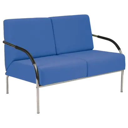 SPA 2 chrom, koženka AN 067 - koženka nebeská modrá